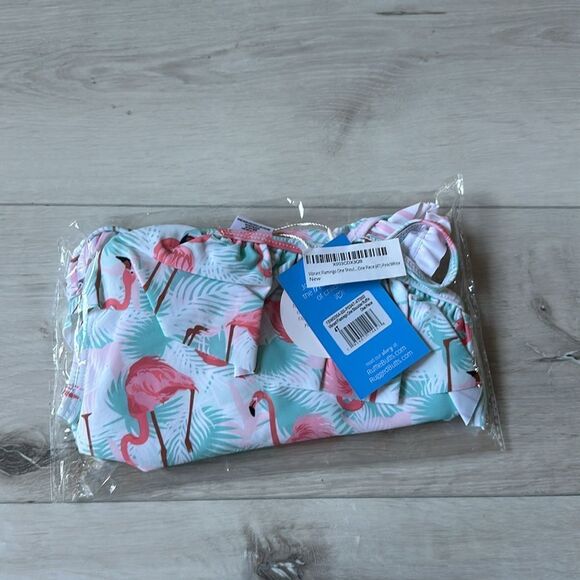 Ruffle Butts One Shoulder Ruffle One Piece Vibrant Flamingo 4T‎ NWT in packaging - Picture 7 of 9